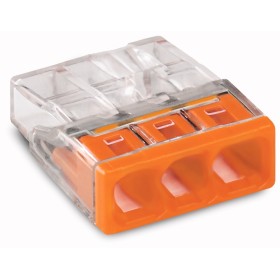 Wago 2273-203 COMPACT connection box clamp 3x 0.5-2.5 orange 100 pieces