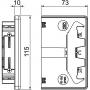 OBO BETTERMANN GK-E70110RW Endstück 70x110mm, PVC, reinweiß, 9010 6274370