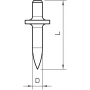 OBO BETTERMANN 903 RB 22 OBO Dowel Insertion dowel without thread L22mm, St 3105032 200 pieces