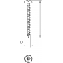 OBO BETTERMANN 4758 4.0X40 Golden Sprint Screw Panhead, Drive +/- Slot 4x40mm, St, GGP 3195260 - 200 pieces