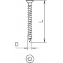 OBO BETTERMANN 4759T 3.0X30 Sprint-Schraube Senkkopf, Antrieb T-Drive 3x30mm, St, GGP 3198199 - 200 Stück