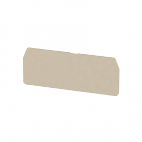 Weidmüller ZAP/TW 3 partition (terminals), terminal and intermediate plate, 79.4 mm x 30.5 mm, dark beige 1608800000