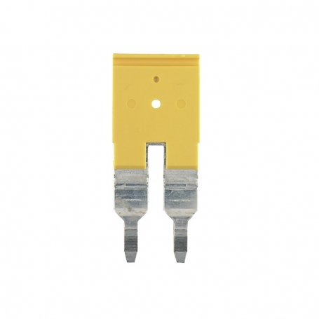 Weidmüller ZQV 6/2 GE cross connector (terminals), plugged, number of poles: 2, grid in mm: 8.10, insulated: Yes, 41 A, yellow 1