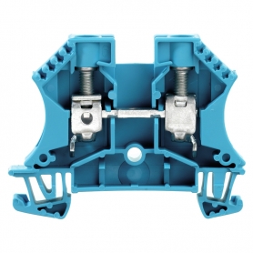 Weidmüller WDU 10 BL Durchgangs-Reihenklemme, Schraubanschluss, 10 mm², 1000 V, 57 A, Anschlüsse: 2 1020380000