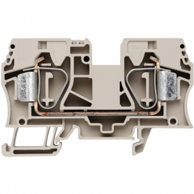 Weidmüller ZDU 16 serial terminal, tension spring connection, 16 mm2, 1000 V, 76 A, connection: 2 1745230000