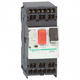 Schneider GW2ME103 Motor safety switch, 3p, 4-6,3A, push button actuation, spring tension connection