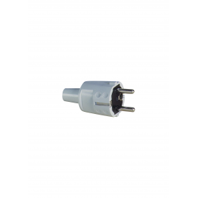 ABL 1418080 SCHUKO PVC-Stecker, weiß, 2 Erdungssysteme